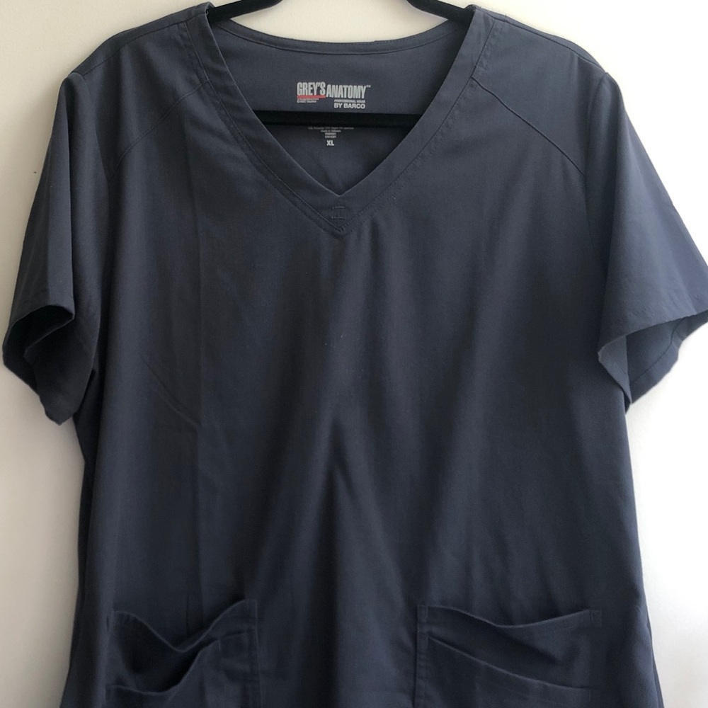 Gray Scrub Top; Grey’s Anatomy by Barco